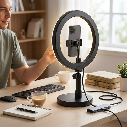 Vynalora™ HaloArc Adjustable Ring Light