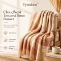Vynalora™ CloudNest Textured Throw Blanket