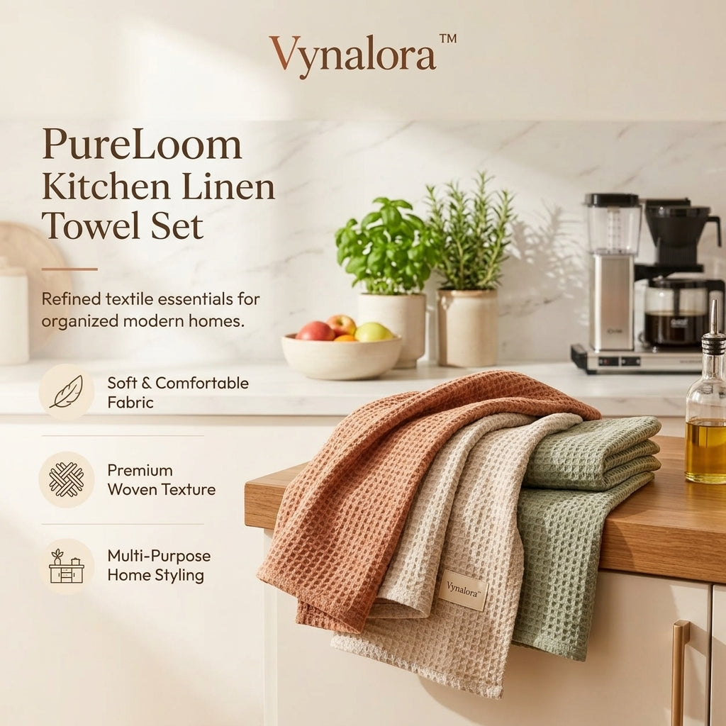 Vynalora™ PureLoom Kitchen Linen Towel Set