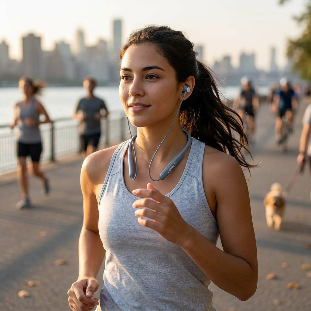 Vynalora™ EchoLoop Wireless Neckband Headphones