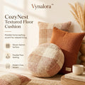 Vynalora™ CozyNest Textured Floor Cushion