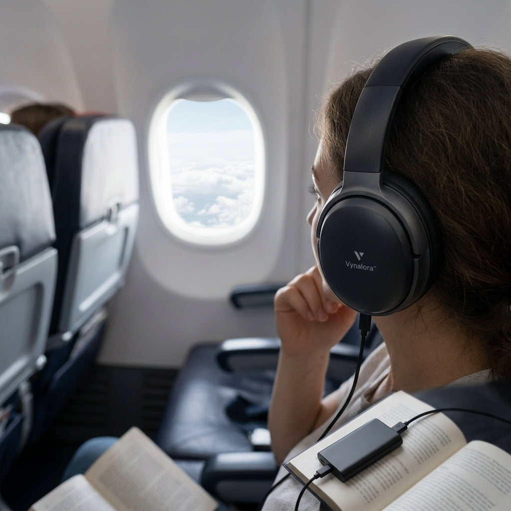 Vynalora™ NovaWave Active Noise Cancelling Headphones